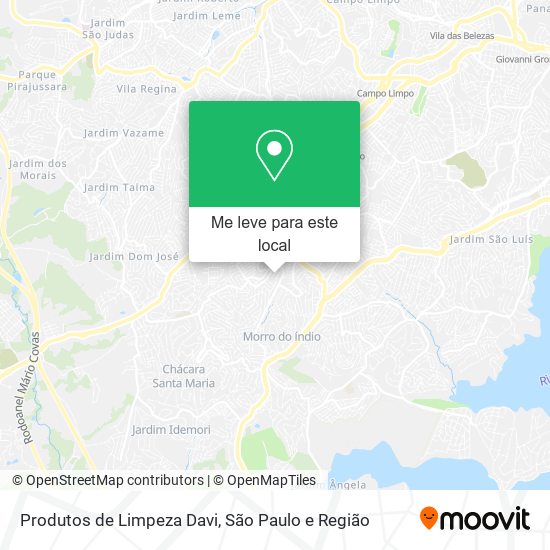 Produtos de Limpeza Davi mapa