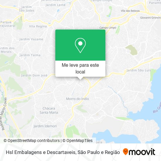 Hsl Embalagens e Descartaveis mapa