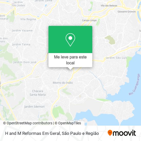 H and M Reformas Em Geral mapa