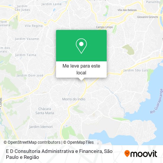 E D Consultoria Administrativa e Financeira mapa