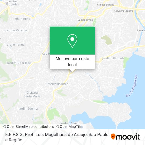 E.E.P.S.G. Prof. Luis Magalhães de Araújo mapa