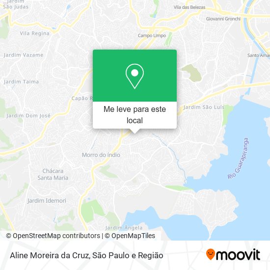 Aline Moreira da Cruz mapa