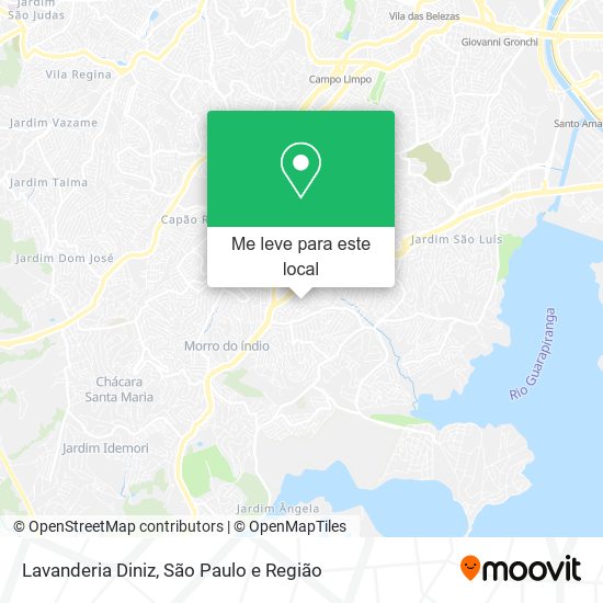 Lavanderia Diniz mapa