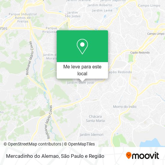 Mercadinho do Alemao mapa