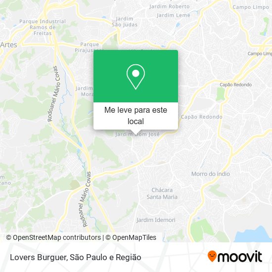 Lovers Burguer mapa