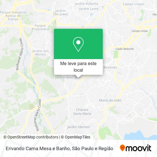 Erivando Cama Mesa e Banho mapa