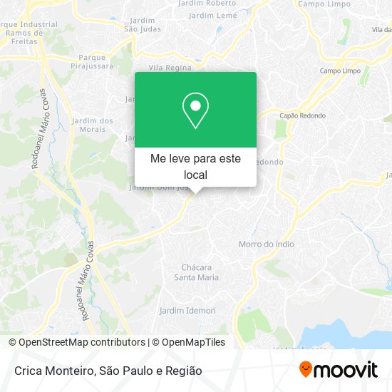 Crica Monteiro mapa