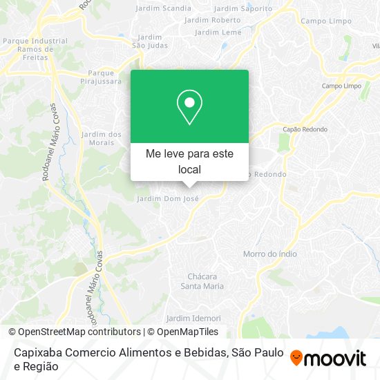 Capixaba Comercio Alimentos e Bebidas mapa