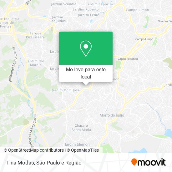 Tina Modas mapa