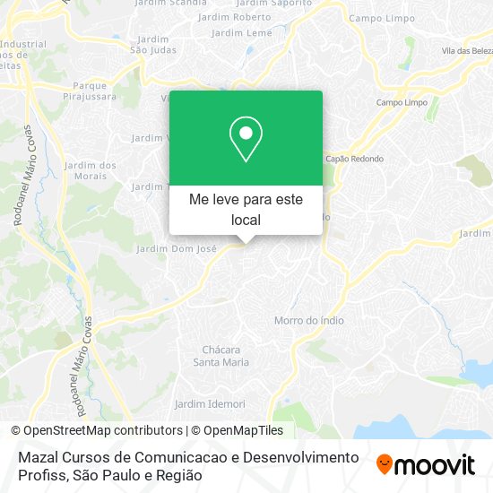 Mazal Cursos de Comunicacao e Desenvolvimento Profiss mapa