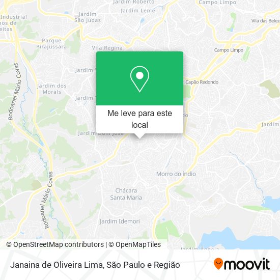 Janaina de Oliveira Lima mapa
