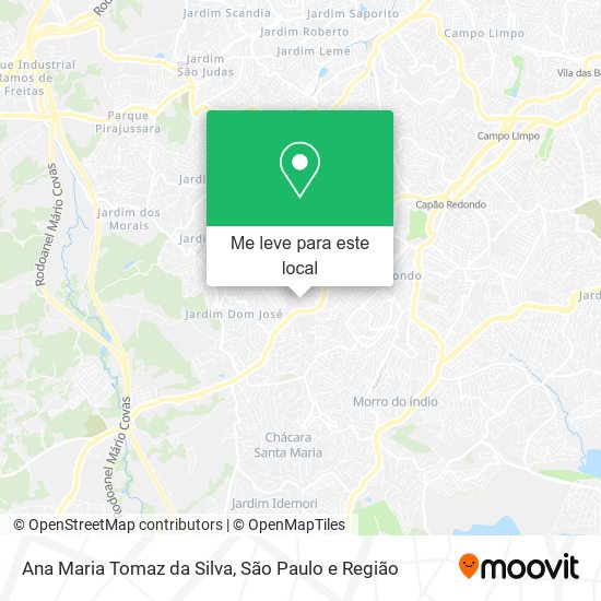 Ana Maria Tomaz da Silva mapa