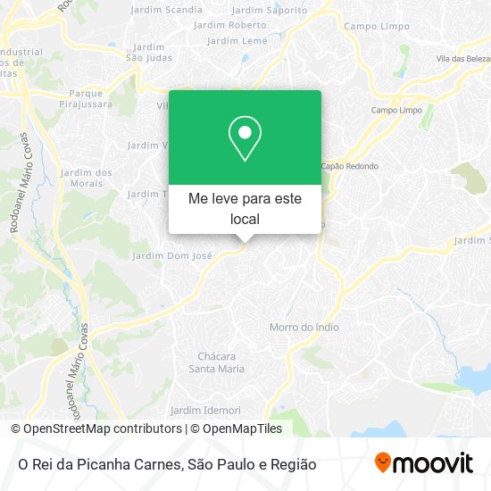 O Rei da Picanha Carnes mapa