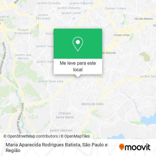 Maria Aparecida Rodrigues Batista mapa