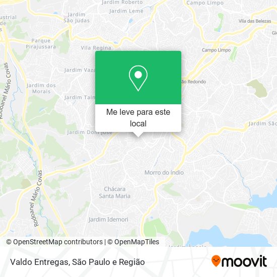 Valdo Entregas mapa
