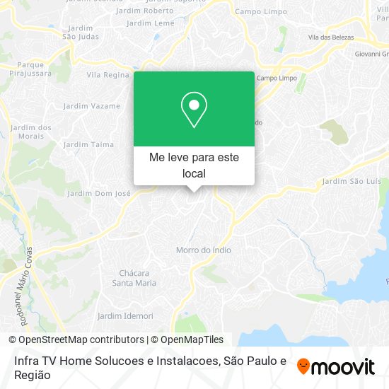 Infra TV Home Solucoes e Instalacoes mapa