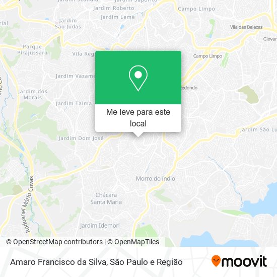 Amaro Francisco da Silva mapa