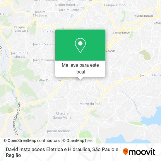 David Instalacoes Eletrica e Hidraulica mapa
