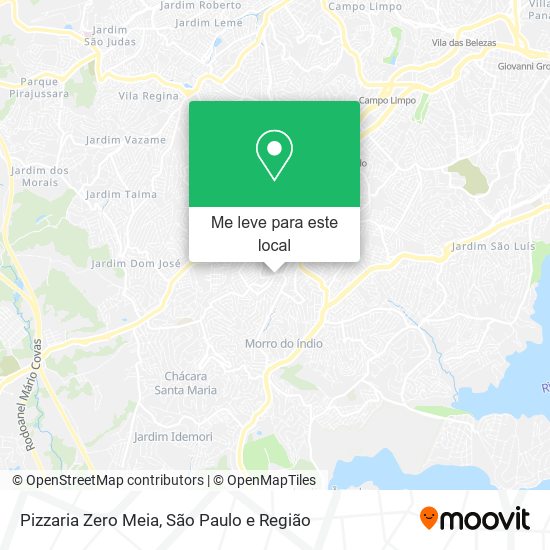 Pizzaria Zero Meia mapa