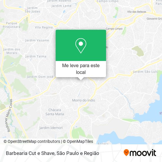 Barbearia Cut e Shave mapa