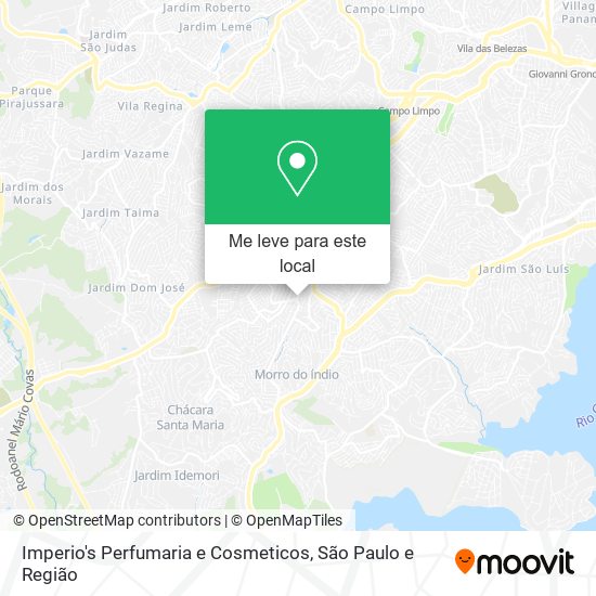 Imperio's Perfumaria e Cosmeticos mapa