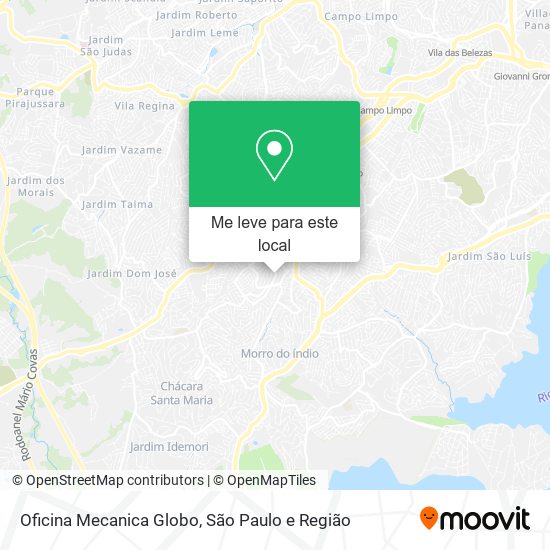 Oficina Mecanica Globo mapa