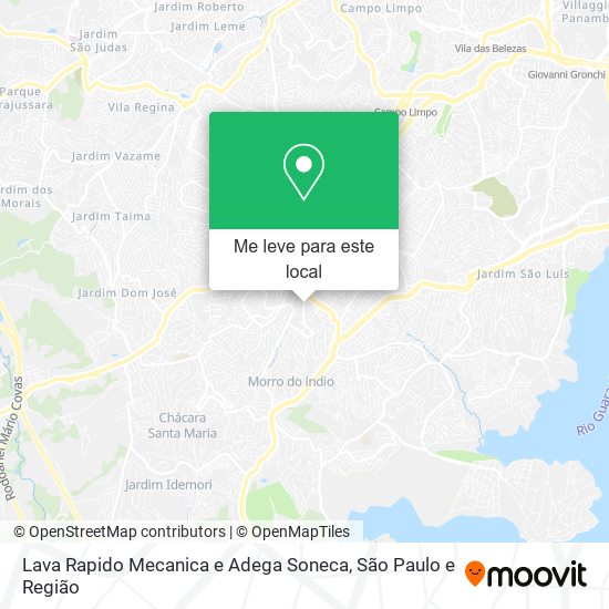 Lava Rapido Mecanica e Adega Soneca mapa