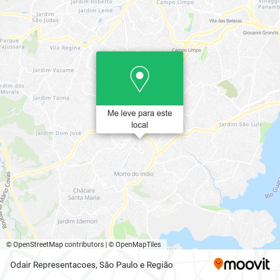 Odair Representacoes mapa