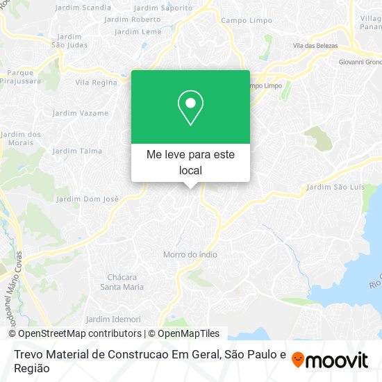 Trevo Material de Construcao Em Geral mapa