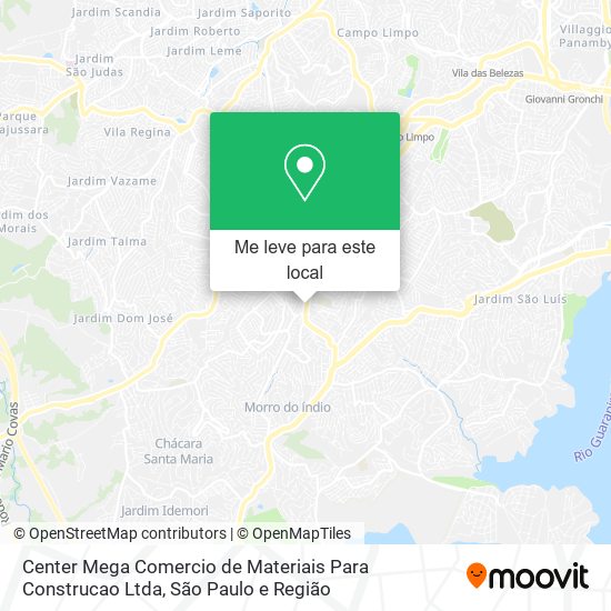 Center Mega Comercio de Materiais Para Construcao Ltda mapa