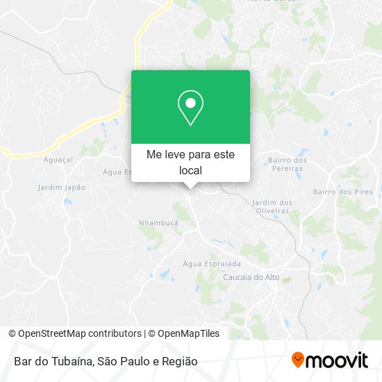 Bar do Tubaína mapa