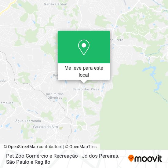 Pet Zoo Comércio e Recreação - Jd dos Pereiras mapa