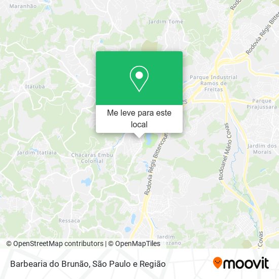 Barbearia do Brunão mapa