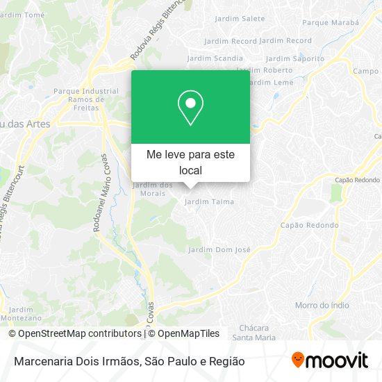 Marcenaria Dois Irmãos mapa