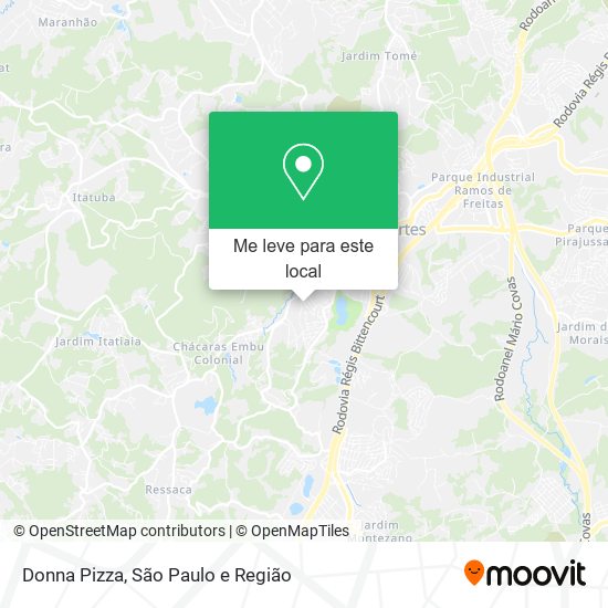 Donna Pizza mapa