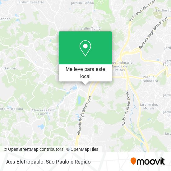 Aes Eletropaulo mapa