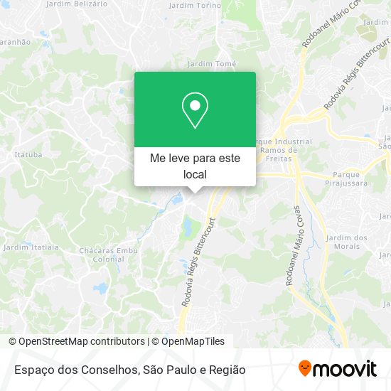 Espaço dos Conselhos mapa