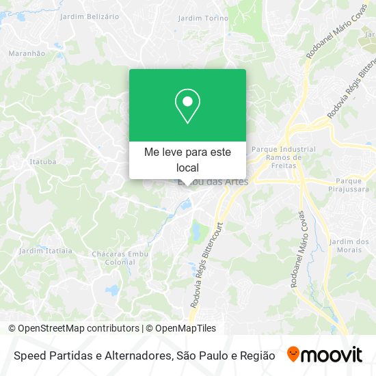 Speed Partidas e Alternadores mapa