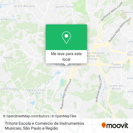 Tritons Escola e Comércio de Instrumentos Musicais mapa
