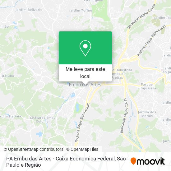 PA Embu das Artes - Caixa Economica Federal mapa
