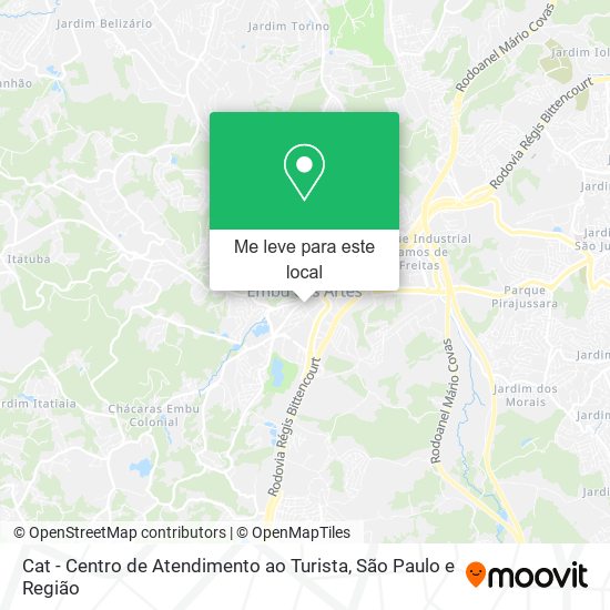 Cat - Centro de Atendimento ao Turista mapa