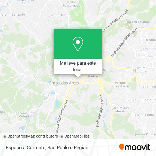 Espaço a Corrente mapa