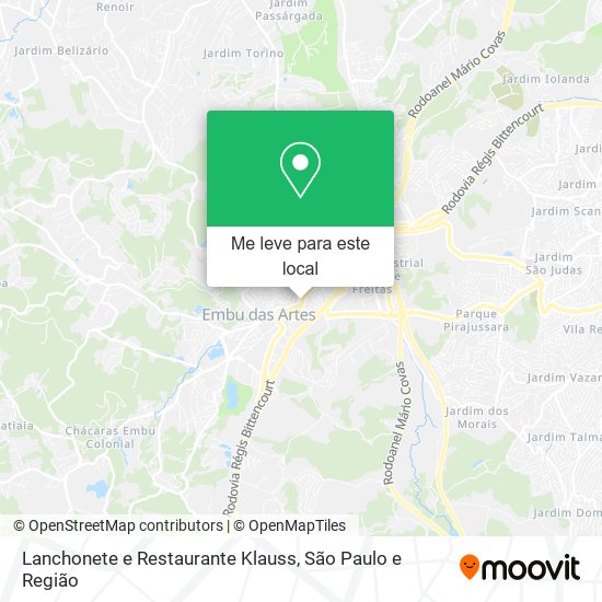 Lanchonete e Restaurante Klauss mapa