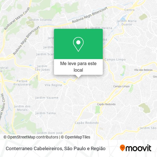 Conterraneo Cabeleireiros mapa