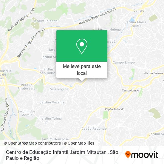 Centro de Educação Infantil Jardim Mitsutani mapa