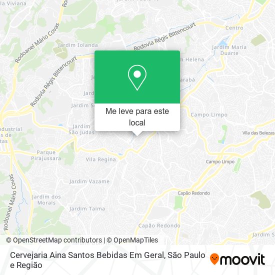 Cervejaria Aina Santos Bebidas Em Geral mapa