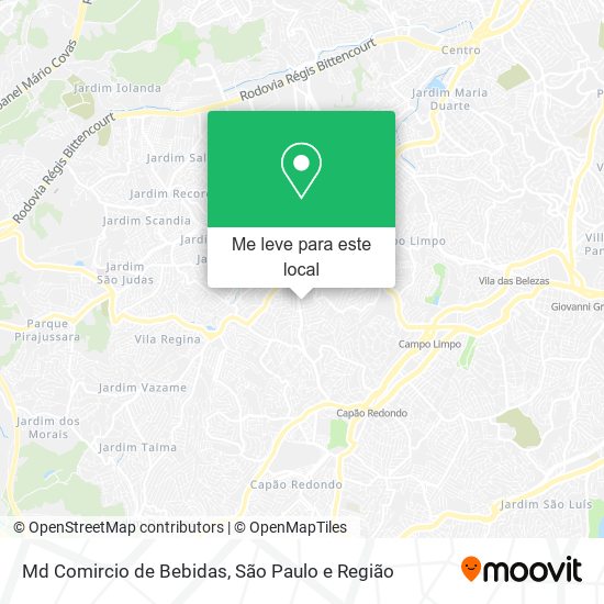 Md Comircio de Bebidas mapa