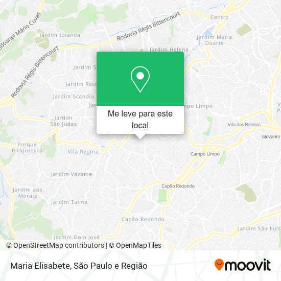 Maria Elisabete mapa