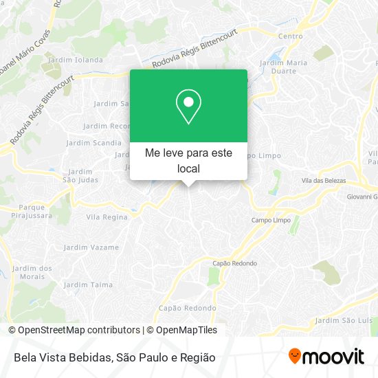 Bela Vista Bebidas mapa