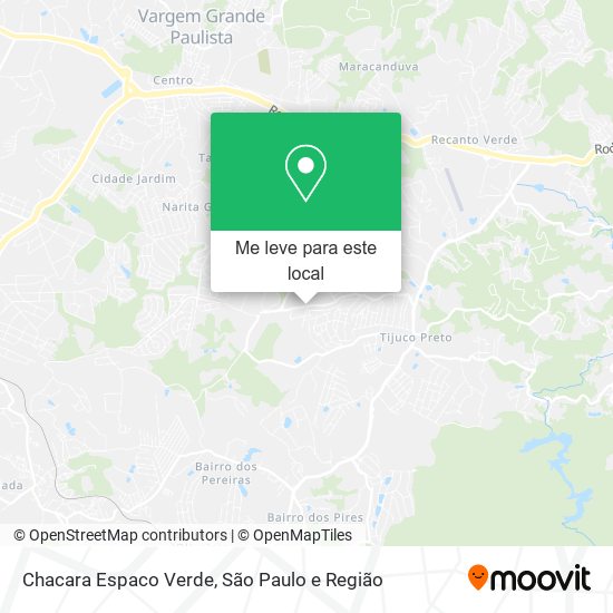 Chacara Espaco Verde mapa